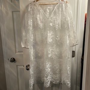 70’s lace dress overlay